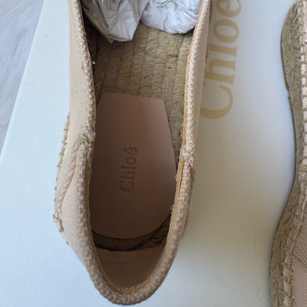 Chloé Espadrilles with Gold Logo Girls - Picture 3 of 4